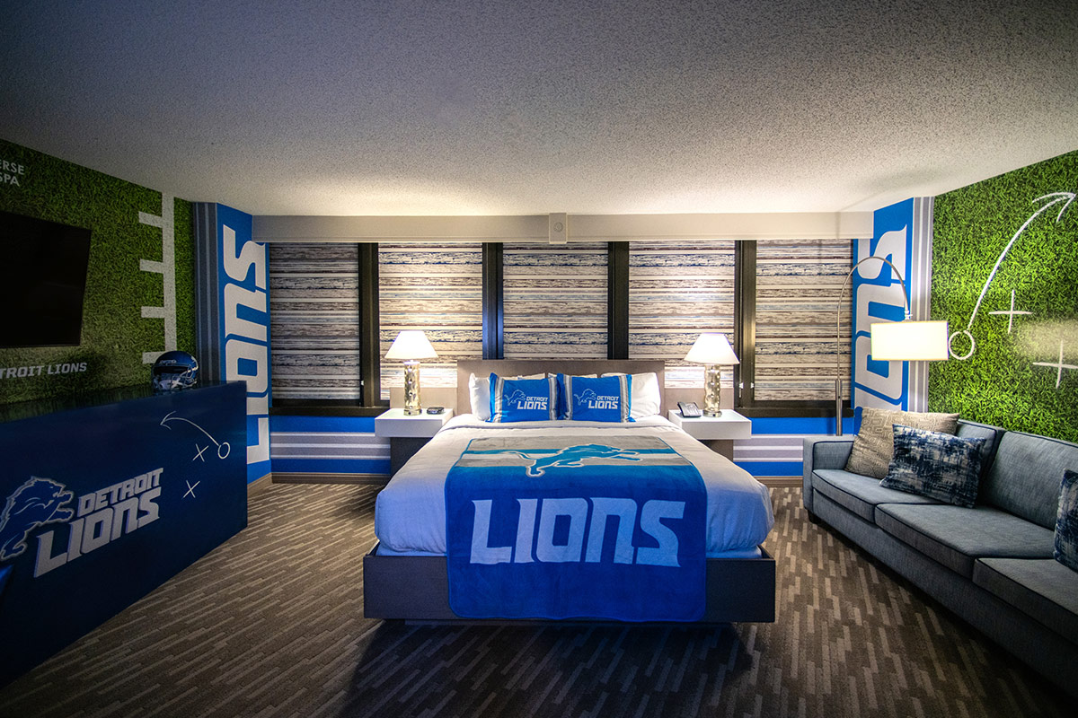 Lions exclusive suite at Grand Traverse Resort and Spa